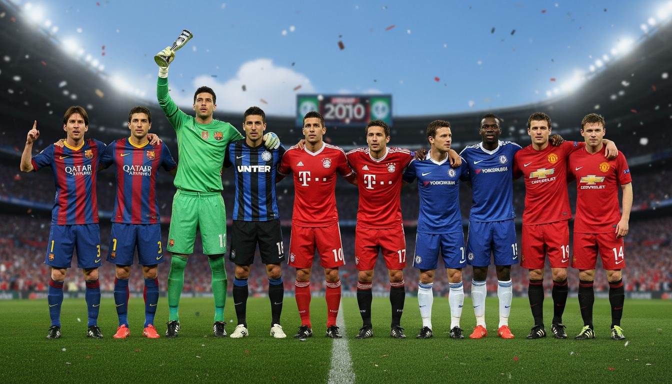 Los mejores equipos de fútbol de Europa en 2010